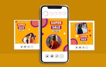 Super Sale Instagram Post After Effects Template