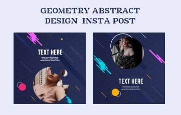 Geometry Abstract Design After Effects Instagram Post
