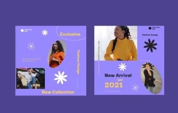 After Effects Colorful Fashion Design Instagram Post