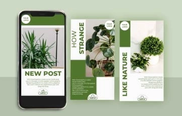 After Effects Plants Design Templates Instagram Story