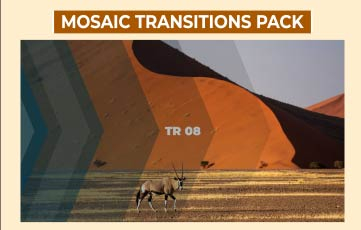 Mosaic Transitions Pack After Effects Templates