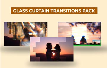 Different Glass Transition Animations After Effects Template