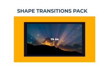 Top Shape Transitions Pack After Effects Template