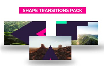 New Best Shape Transitions Pack After Effects Template