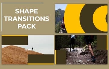 Shape Clock Transitions Pack For After Effects Templates