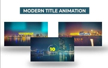 Modern Titles After Effects Templates