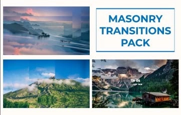 Masonry Transition Pack After Effects Template