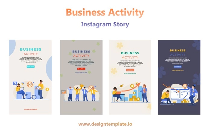 Business Activity Instagram Story After Effects Template