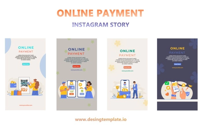 Online Payment Instagram Story After Effects Template