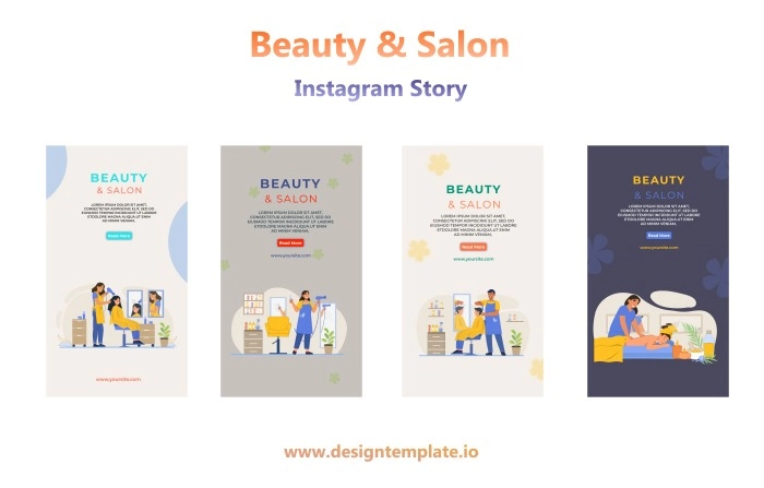 Best Beauty Salon Instagram Story After Effects Template