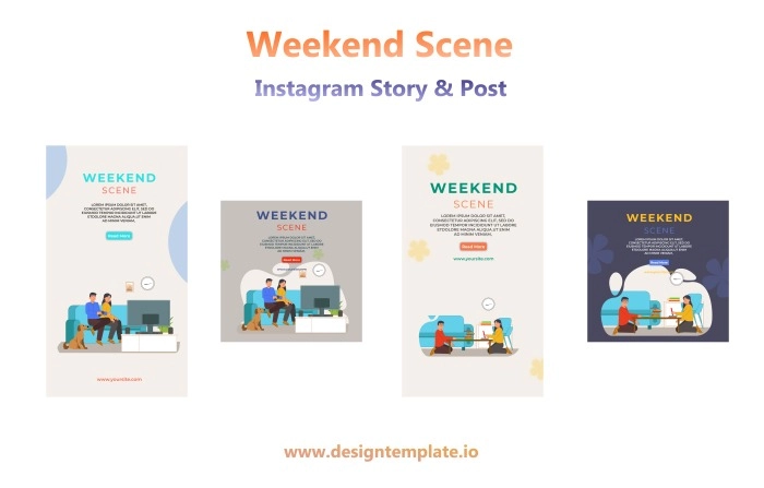 Weekend Instagram Story After Effects Template