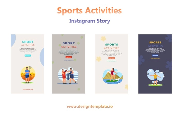 Sport Activities Instagram Story After Effects Template