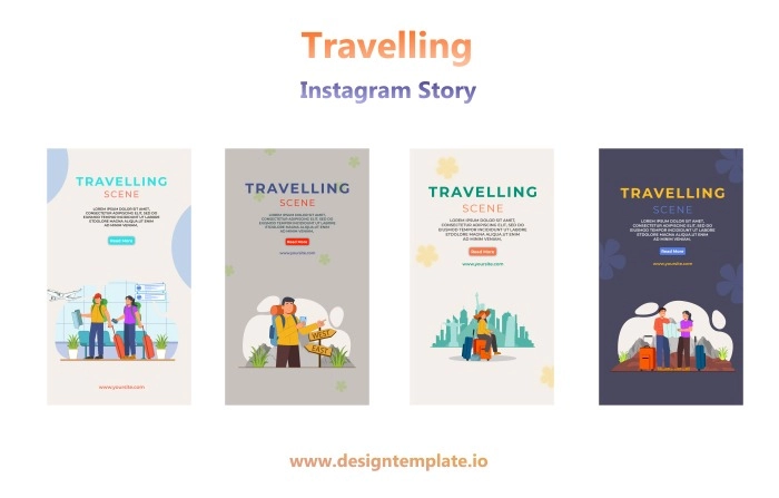 Travelling Instagram Story After Effects Template
