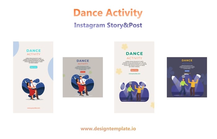 Dance Activities Instagram Story After Effects Template