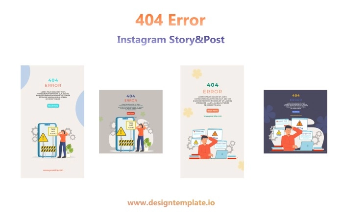 Error Instagram Story After Effects Template
