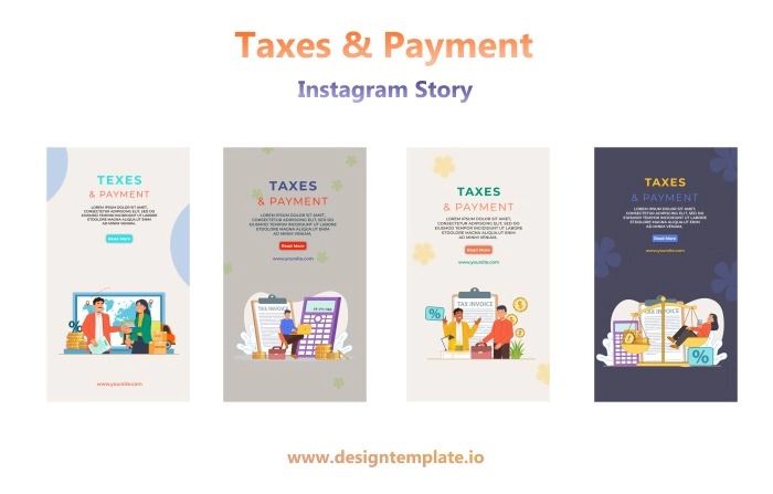 Taxes And Payment Instagram Story After Effects Template
