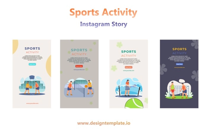Sports Instagram Story Pack After Effects Templates