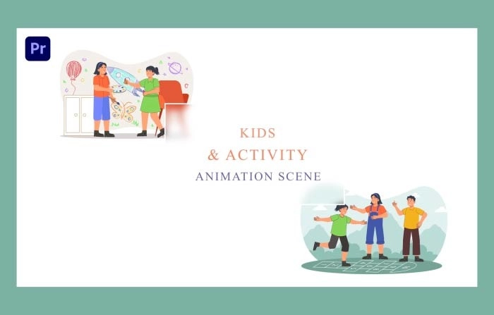 Kids Activity Animation Scene Premiere Pro Template