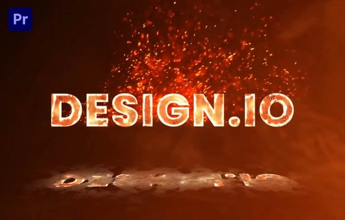 Fire Logo Intro Animation Premiere Pro Template