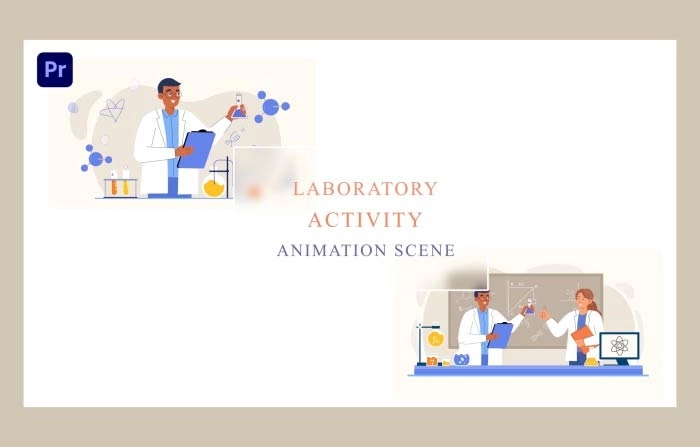 Laboratory Animation Scene Premiere Pro Template