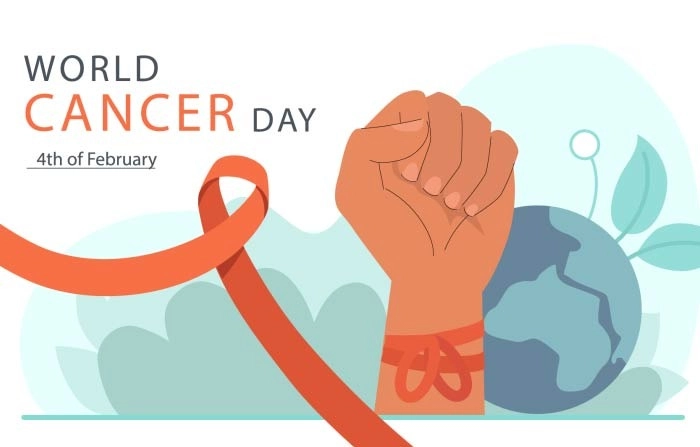 Fight Against Cancer Happy Cancer Day Image Illustration Vector Image image