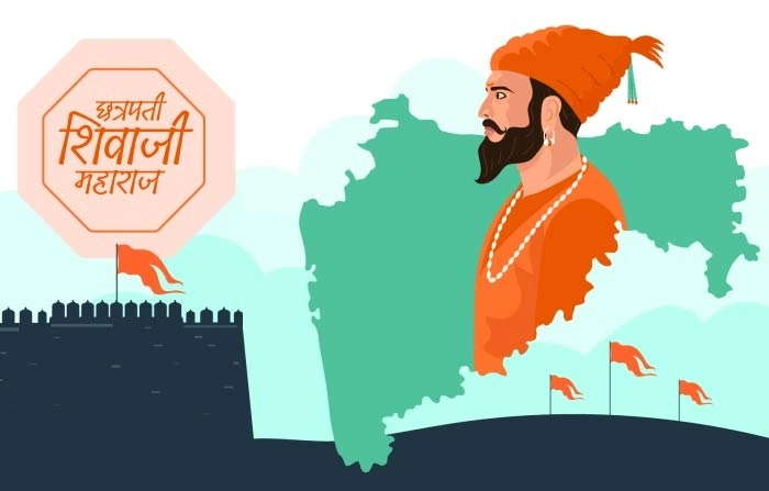 Vector Illustration Of Chhatrapati Shivaji Maharaj Maratha Warrior Of Maharashtra