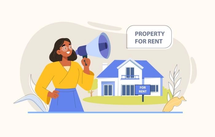 Property For Rent Illustration