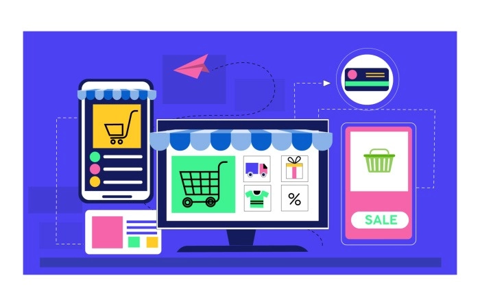 Online Shopping Concept Illustration image