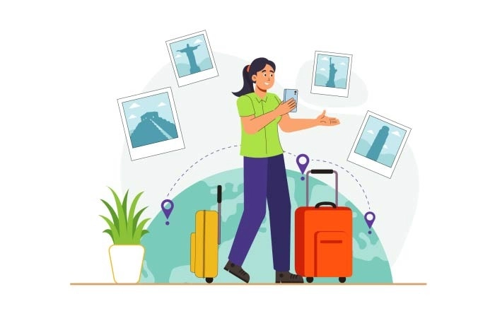 Get Creative And Eye Catching Time To Travel Illustration image