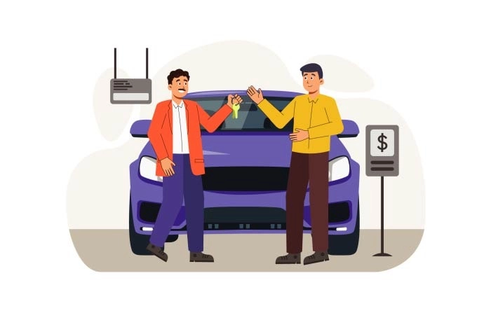 Best Premium Vector Car Dealership Illustration