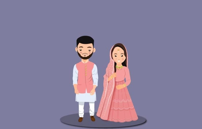 Best Cartoon Character Wedding Characters Illustration