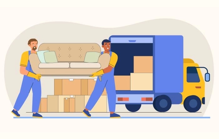 Packers And Movers Illustration