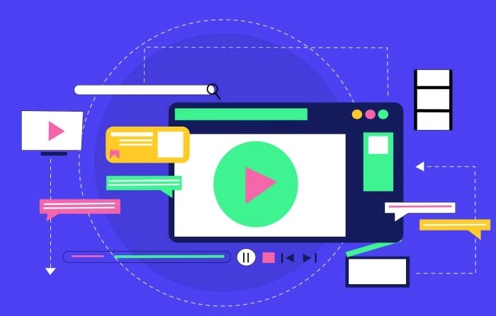Video Streaming Concept Illustration Vector