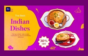Best Indian Restaurant Marketing Slideshow Premiere Pro Template