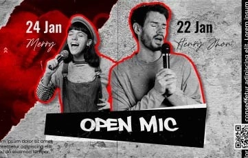 Open Mic Slideshow After Effects Template