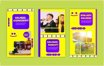 Music Event Instagram Story 03 After Effects Template