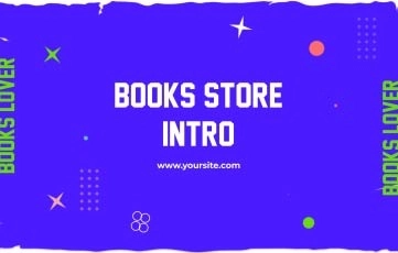 Book Store Intro After Effects Template