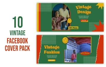 Vintage Theme Facebook Cover After Effects Template