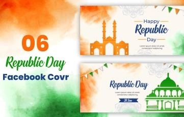 Republic Day Facebook Cover After Effects Template