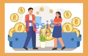Blockchain Currency Animation Scene