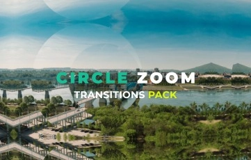 Shape Circle Zoom Transitions Pack After Effects Template