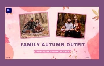 Autumn Family Fashion Slideshow Premiere Pro Template