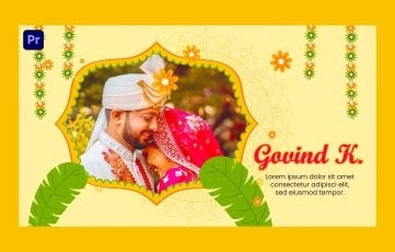 South Indian Wedding Invitation Premiere Pro Template
