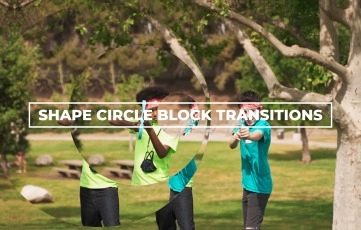 Shape Circle Block Transitions Pack After Effects Template