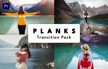 Premiere Pro Template Planks Transition Pack
