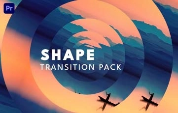 Pack Of Shape Transition Premiere Pro Template