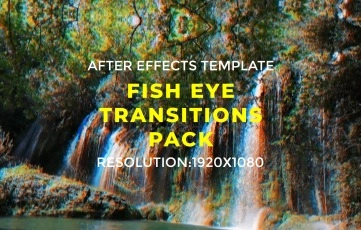 Fish Eye Transitions Pack After Effects Template