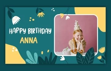 Happy Birthday Greeting After Effects Slideshow Template