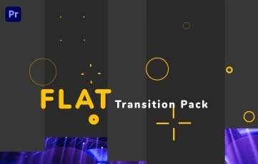 Premiere Pro Template Flat Transition Pack