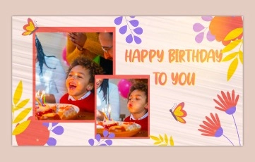 Birthday Template After Effects Slideshow